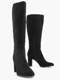 Zwarte Lange Laars Hoge Hak -Beroemde Schoenen Winkel 2114976 H5