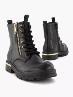 Zwarte Veterboot -Beroemde Schoenen Winkel 2117264 H5