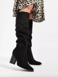 Lange Zwarte Laars Hoge Hak -Beroemde Schoenen Winkel 2117674 H10