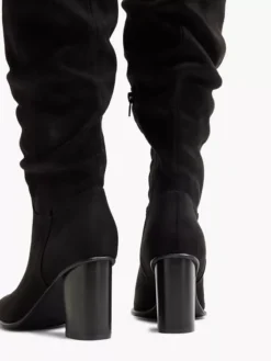 Lange Zwarte Laars Hoge Hak -Beroemde Schoenen Winkel 2117674 H4