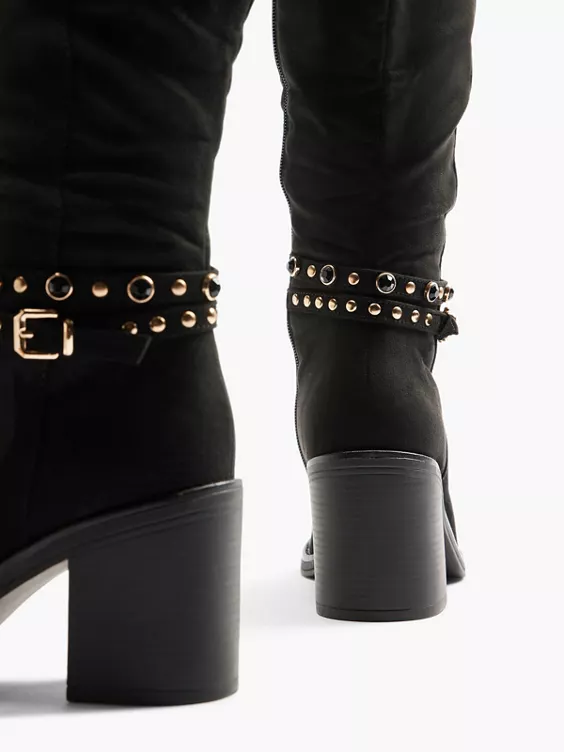 Zwarte Lange Laars Sierriem 4 Zwarte Lange Laars Sierriem - Afbeelding 4