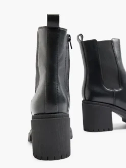 Zwarte Chelsea Boot Hak -Beroemde Schoenen Winkel 2117854 H4