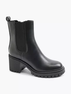 Zwarte Chelsea Boot Hak -Beroemde Schoenen Winkel 2117854 H6