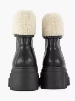Zwarte Chunky Enkelboot Teddy -Beroemde Schoenen Winkel 2117873 H4