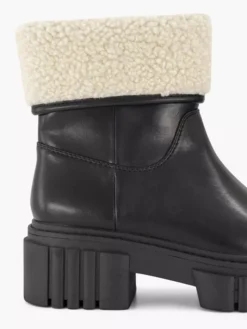 Zwarte Chunky Enkelboot Teddy -Beroemde Schoenen Winkel 2117873 H5