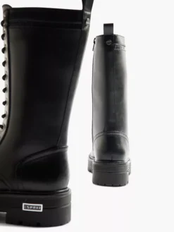 ESPRIT Zwarte Lange Veterboot -Beroemde Schoenen Winkel 2118031 H4