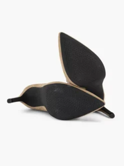 Zandkleurige Enkellaars Hoge Hak -Beroemde Schoenen Winkel 2119493 H3