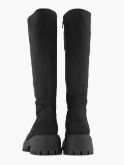 Zwarte Chunky Lange Laarzen -Beroemde Schoenen Winkel 2120793 H4