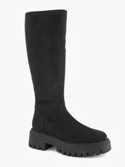 Zwarte Chunky Lange Laarzen -Beroemde Schoenen Winkel 2120793 H6