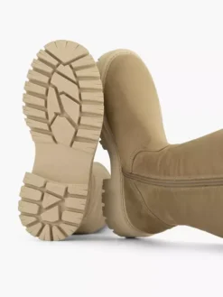 Beige Chunky Laars -Beroemde Schoenen Winkel 2120838 H3