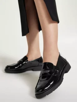 Zwarte Loafer Lak -Beroemde Schoenen Winkel 2120920 H10