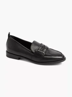 Zwarte Leren Loafer -Beroemde Schoenen Winkel 2121221 H6
