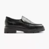 Zwarte Leren Chunky Loafer