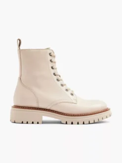 Beige Leren Veterboot