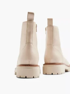 Beige Leren Veterboot 10 Beige Leren Veterboot -Beroemde Schoenen Winkel 2121570 H4