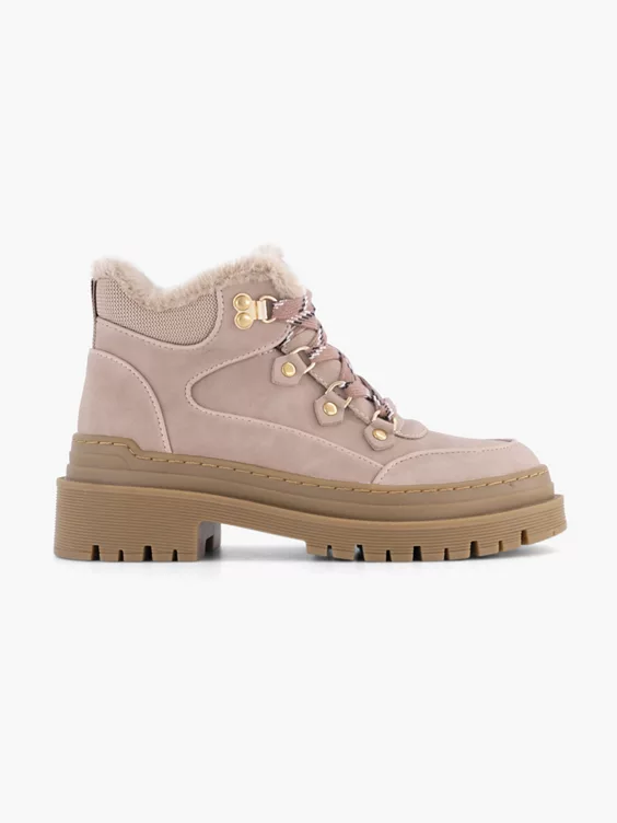 Roze Veterboot Gevoerd 1 Roze Veterboot Gevoerd