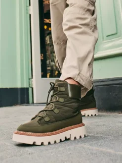 Groene Veterboot Gewatteerd -Beroemde Schoenen Winkel 2122732 H9