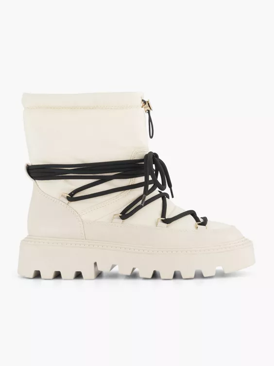 Witte Enkelboot Gewatteerd 1 Witte Enkelboot Gewatteerd