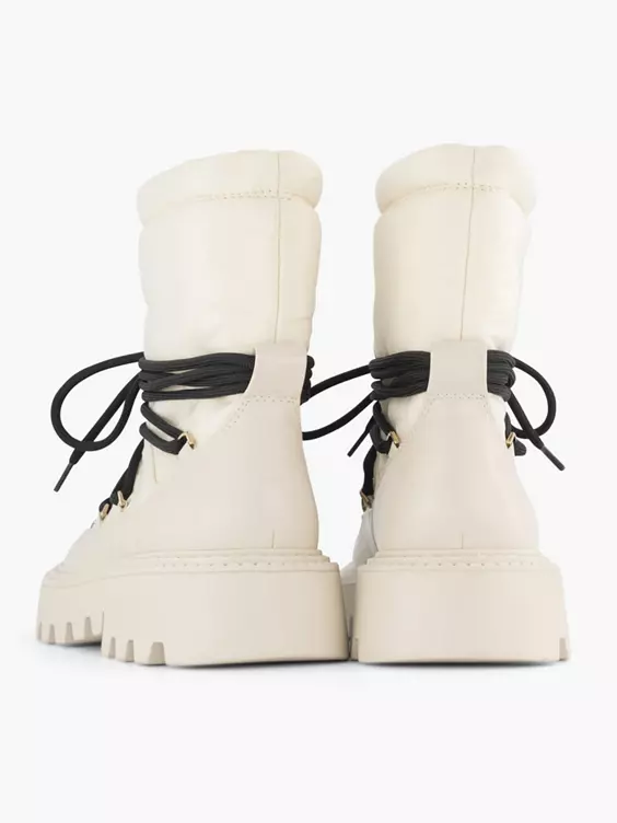 Witte Enkelboot Gewatteerd 4 Witte Enkelboot Gewatteerd - Afbeelding 4