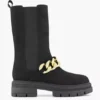 Zwarte Chelsea Boot Sierketting