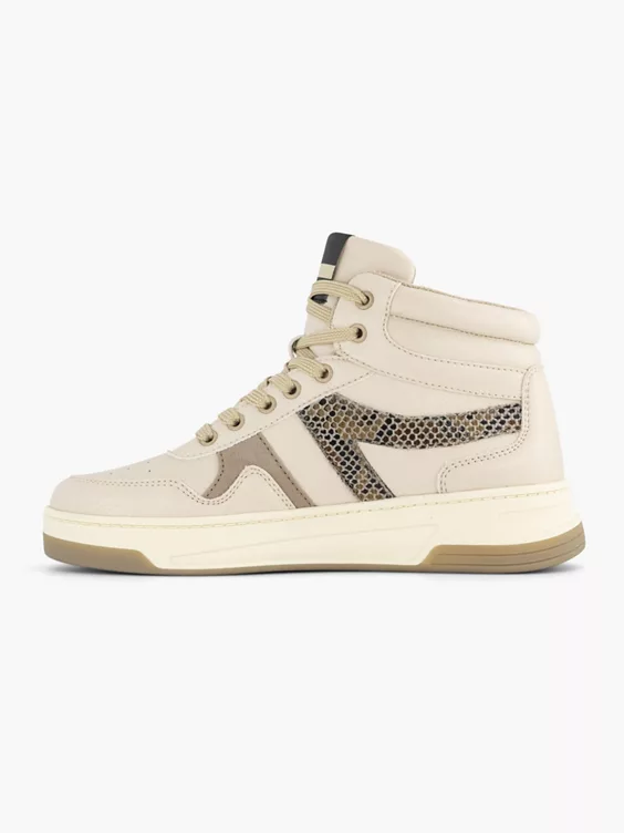 Beige Hoge Sneaker 2 Beige Hoge Sneaker - Afbeelding 2