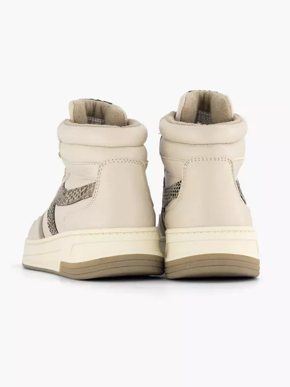 Beige Hoge Sneaker 4 Beige Hoge Sneaker - Afbeelding 4