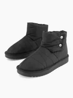 Zwarte Enkelboot Gewatteerd -Beroemde Schoenen Winkel 2124153 H5
