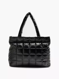 Zwarte Schoudertas Gewatteerd