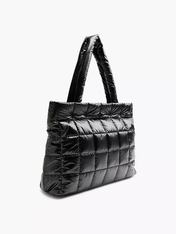 Zwarte Schoudertas Gewatteerd 2 Zwarte Schoudertas Gewatteerd - Afbeelding 2