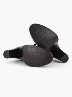 Cognac Leren Enkelaars -Beroemde Schoenen Winkel 2125490 H3