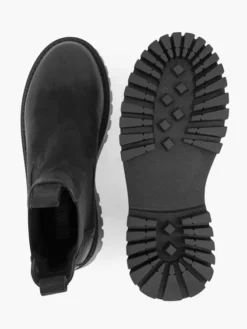 Zwarte Leren Chunky Chelsea Boot -Beroemde Schoenen Winkel 2126007 H3