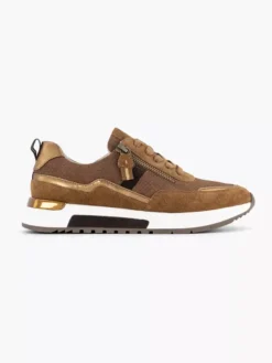 Cognac Leren Sneaker