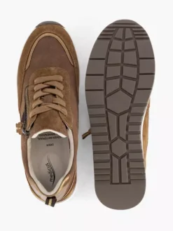 Cognac Leren Sneaker -Beroemde Schoenen Winkel 2126039 H3