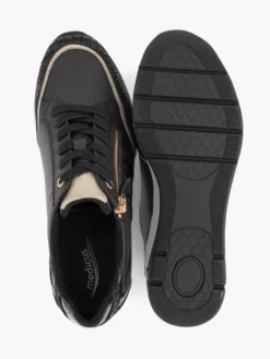 Zwarte Leren Sneaker -Beroemde Schoenen Winkel 2126120 H3