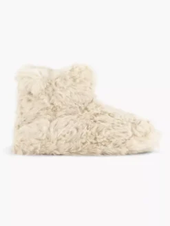 Beige Hoge Pantoffel