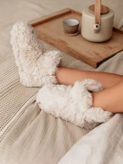 Beige Hoge Pantoffel -Beroemde Schoenen Winkel 2126146 H9