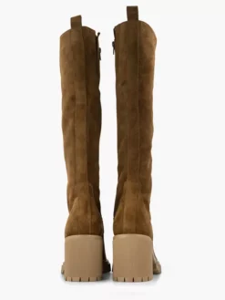 Bruine Lange Suéde Laarzen Hak -Beroemde Schoenen Winkel 2126383 H4