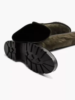 Groene Suéde Overknee Laars -Beroemde Schoenen Winkel 2126510 H3