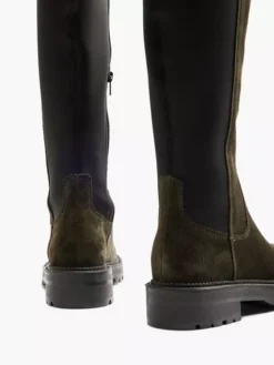 Groene Suéde Overknee Laars -Beroemde Schoenen Winkel 2126510 H4