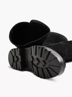 Zwarte Suéde Overknee Laars -Beroemde Schoenen Winkel 2126527 H3