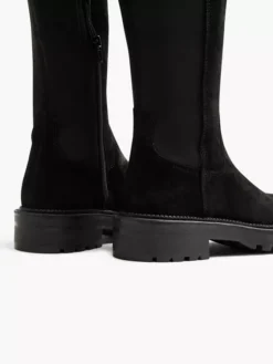 Zwarte Suéde Overknee Laars -Beroemde Schoenen Winkel 2126527 H4