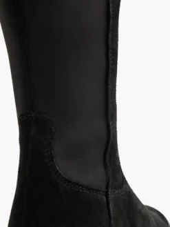 Zwarte Suéde Overknee Laars -Beroemde Schoenen Winkel 2126527 H5