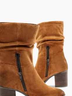 Bruine Suéde Enkellaars Hak -Beroemde Schoenen Winkel 2126592 H5