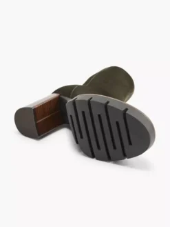 Groene Leren Enkelaars -Beroemde Schoenen Winkel 2126622 H3