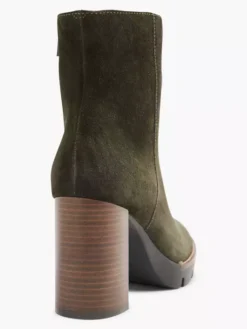 Groene Leren Enkelaars -Beroemde Schoenen Winkel 2126622 H4