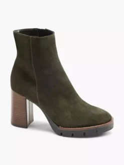 Groene Leren Enkelaars -Beroemde Schoenen Winkel 2126622 H6