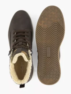 Bruine Hoge Sneaker Gevoerd -Beroemde Schoenen Winkel 2127143 H5