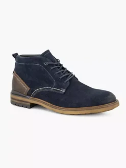 Donkerblauwe Leren Veterschoen 11 Donkerblauwe Leren Veterschoen -Beroemde Schoenen Winkel 2127149 H6
