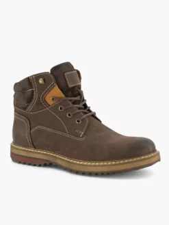 Bruine Leren Veterboot -Beroemde Schoenen Winkel 2129878 H6