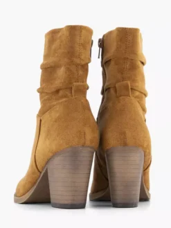 Cognac Enkellaars Hak -Beroemde Schoenen Winkel 2130118 H4